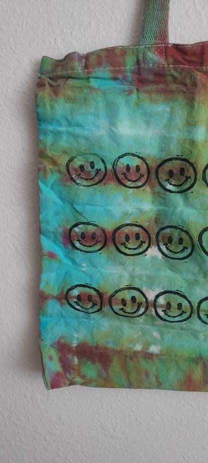 Tie Dye Smile Tote Bag #1