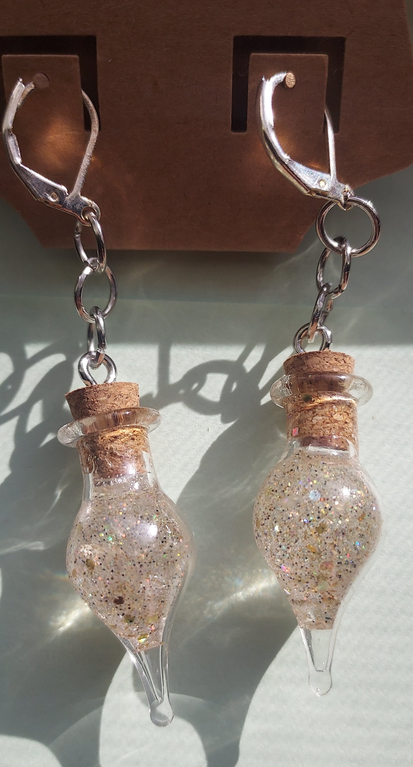 Glitter Bottle Earrings