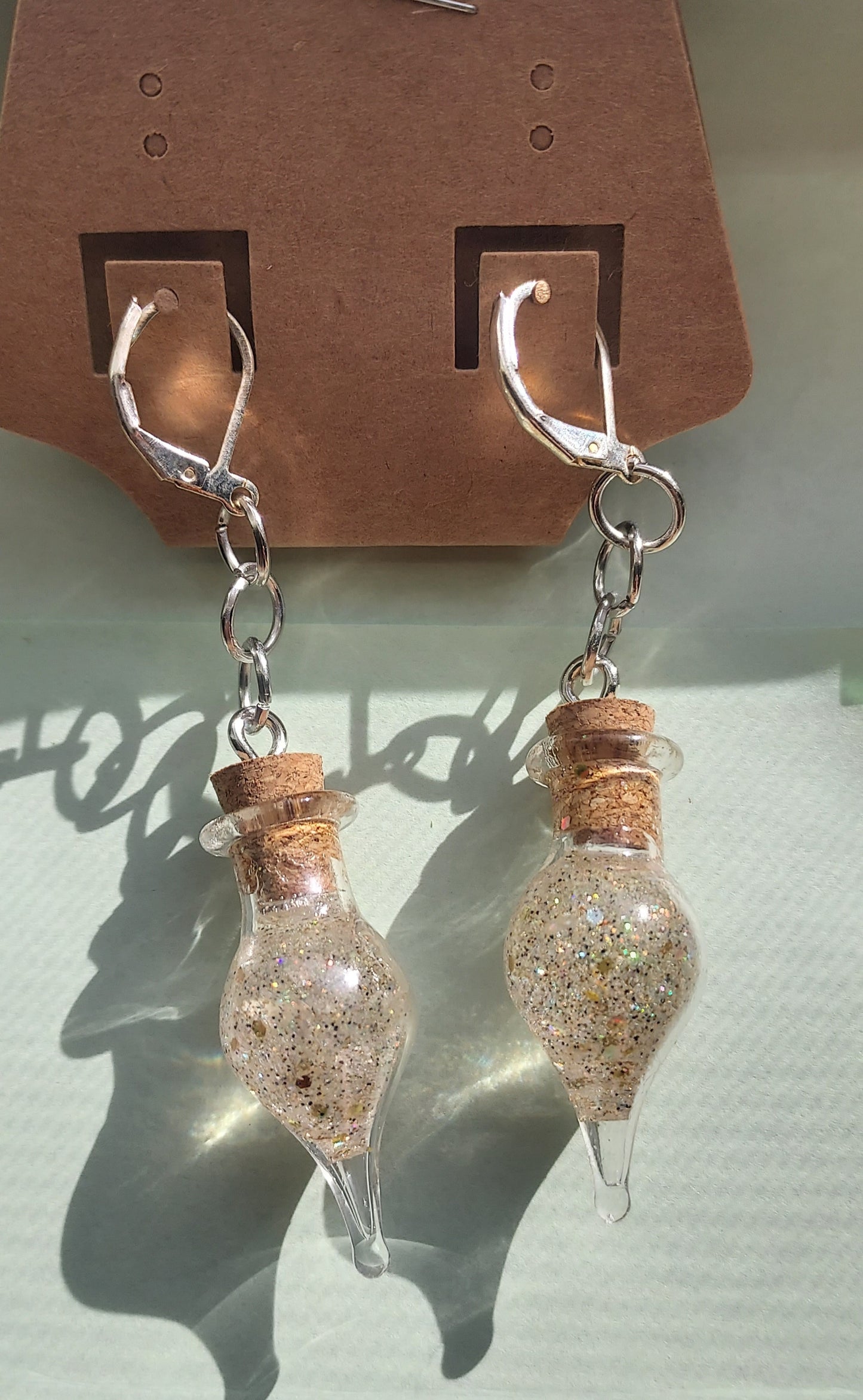 Glitter Bottle Earrings