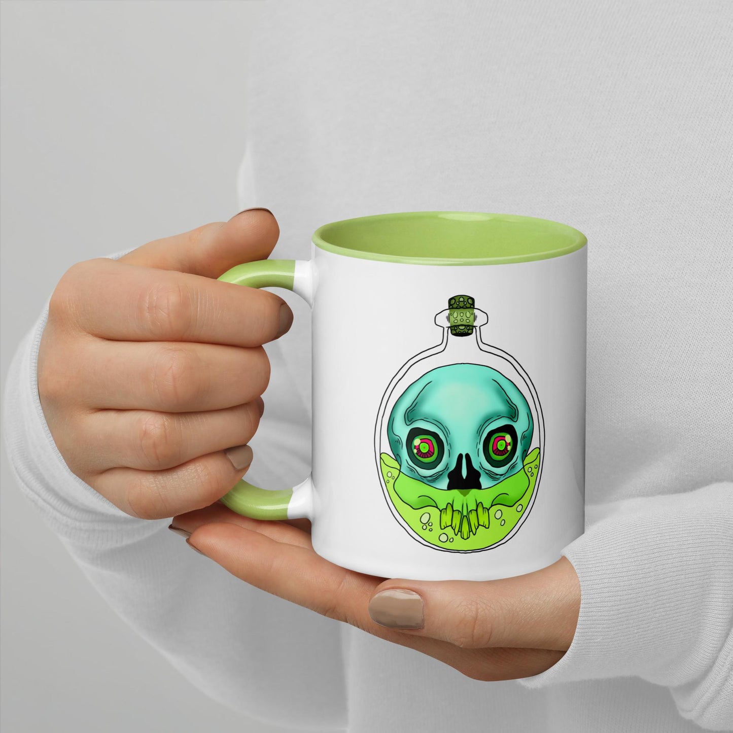 Bottle Skull - Color Mug