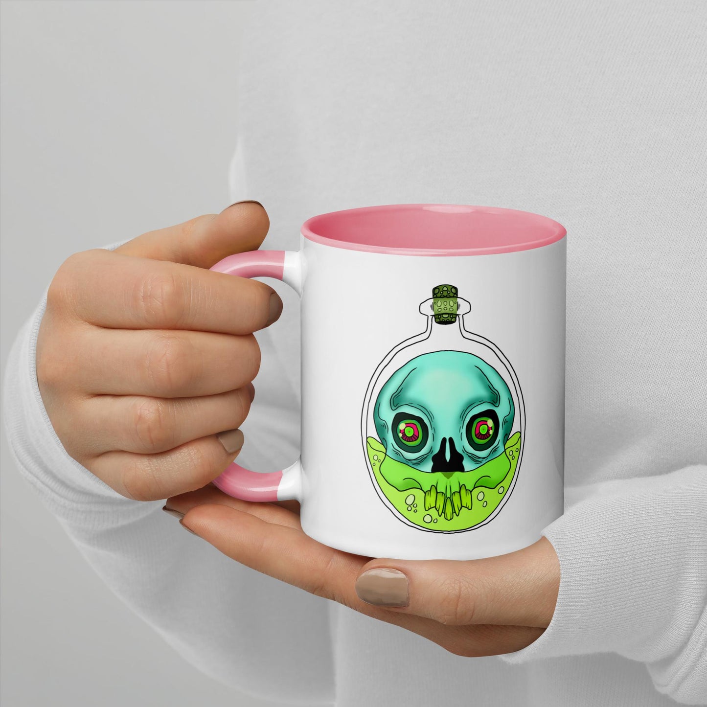 Bottle Skull - Color Mug