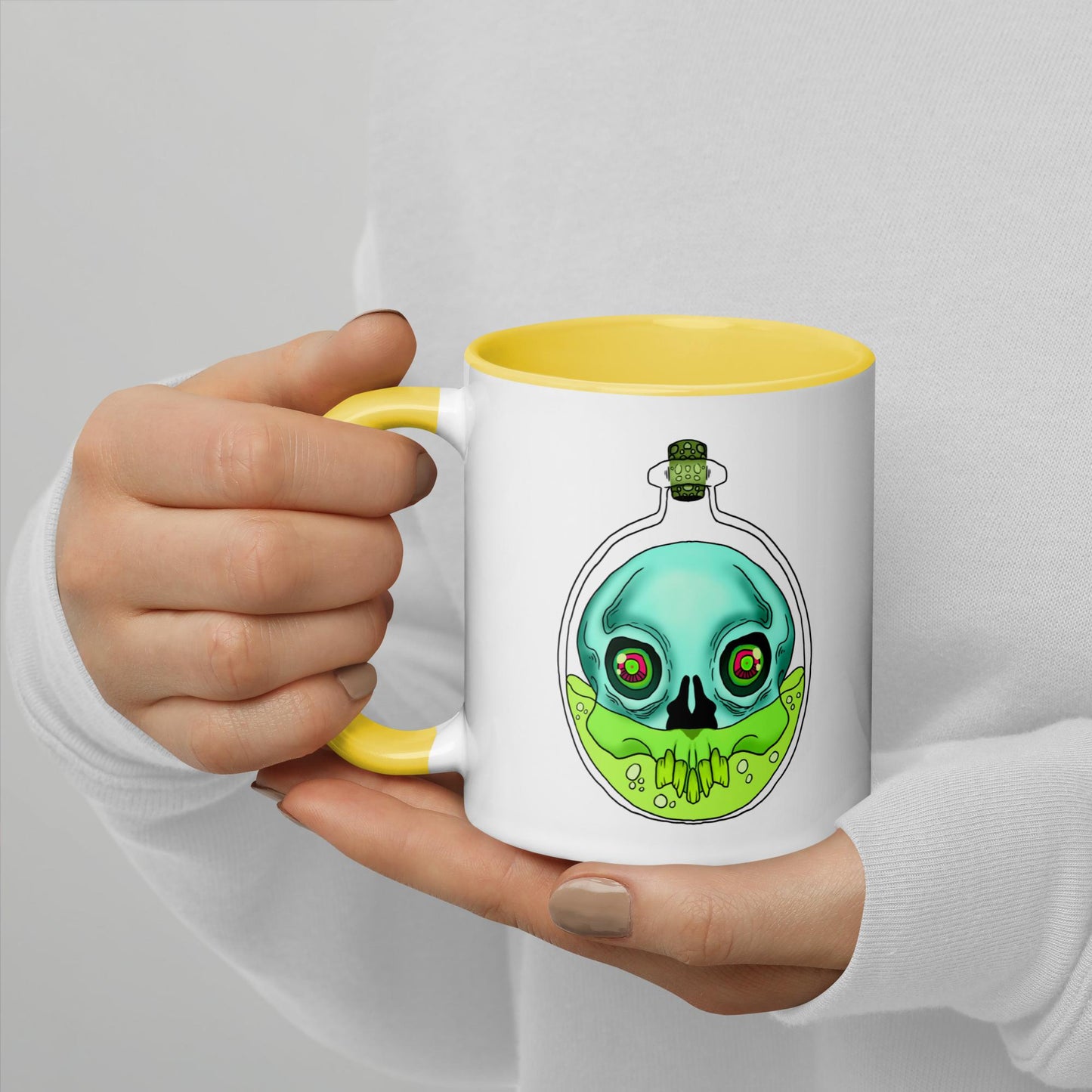 Bottle Skull - Color Mug